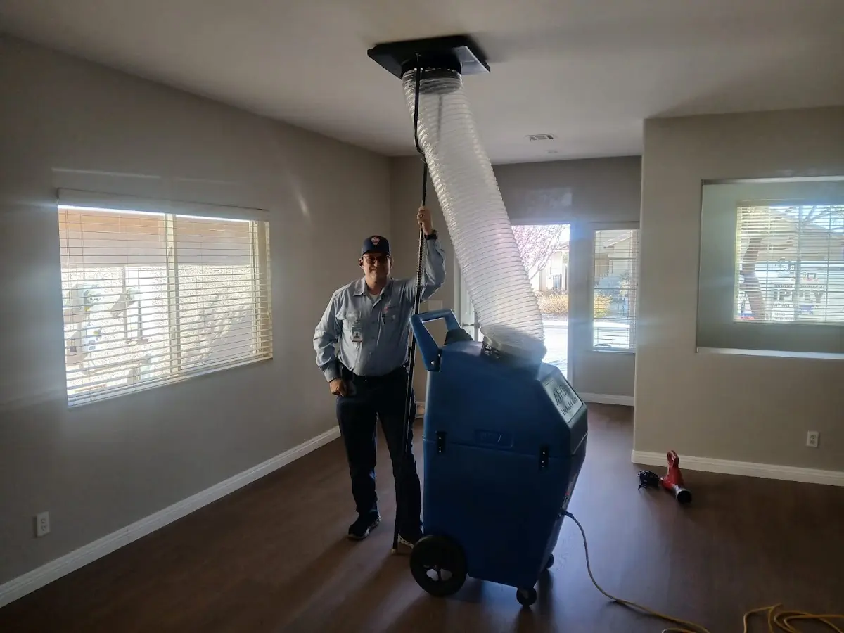 Professional Dryer Vent Cleaning work inside a Chesterfield home